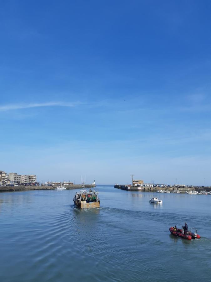La Coquille - Vue Mer Panoramique & Port Treport Le Tréport Kültér fotó
