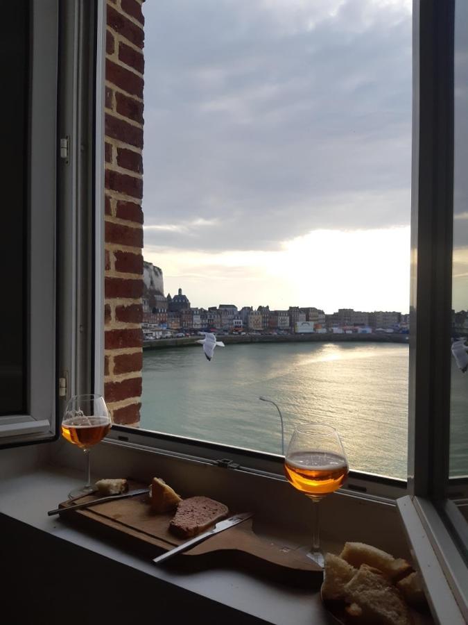 La Coquille - Vue Mer Panoramique & Port Treport Le Tréport Kültér fotó